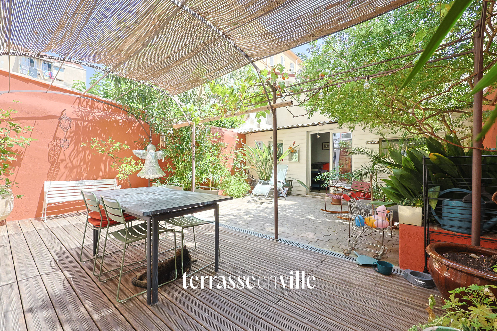 PARADIS - VAUBAN - T4 - TERRASSE - MAISON DE FOND - 530 000€