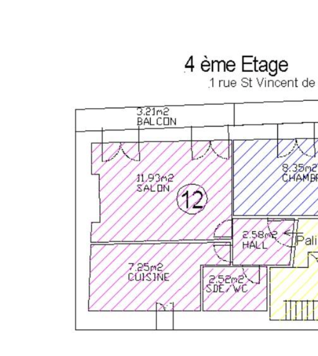 13004 - CINQ AVENUES /REFORMES - 25 m2 - BALCON - 95 000€