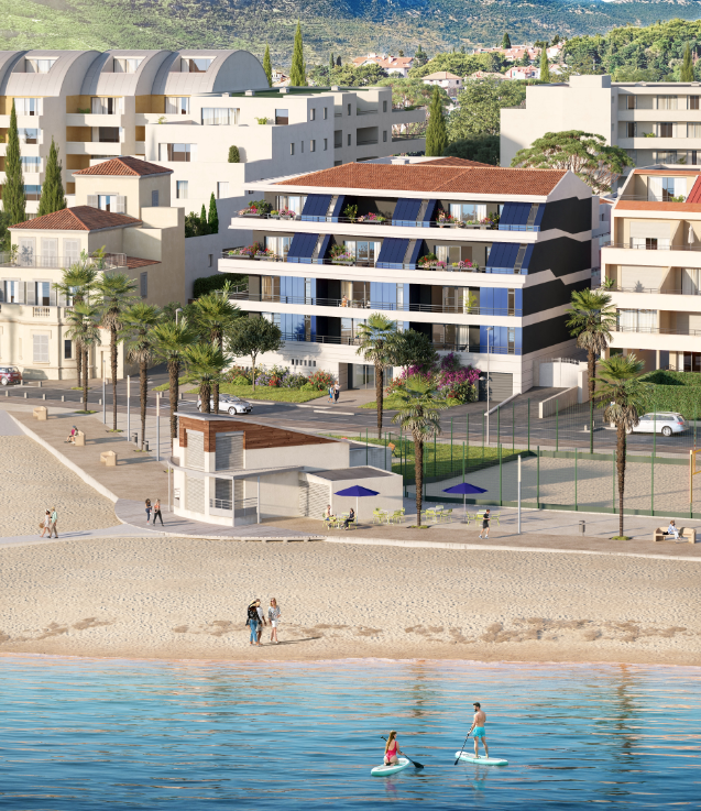 LUXUEUX T3 - RESIDENCE FRONT DE MER - 61M2 - TERRASSE 18M2 - 471 600€