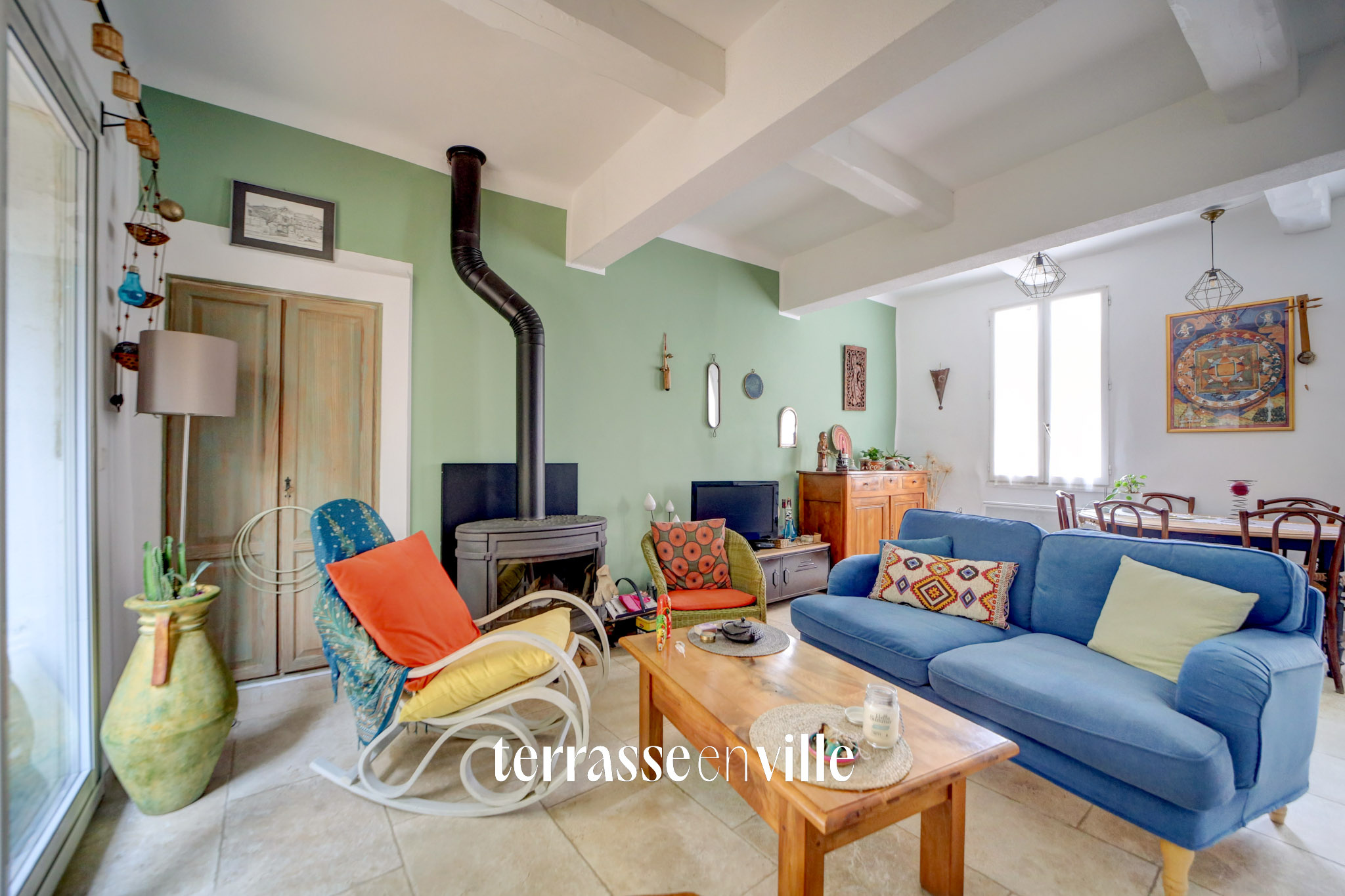 LA CIOTAT - VIEUX PORT - MAISON T4 74M2 - COUR INTÉRIEURE