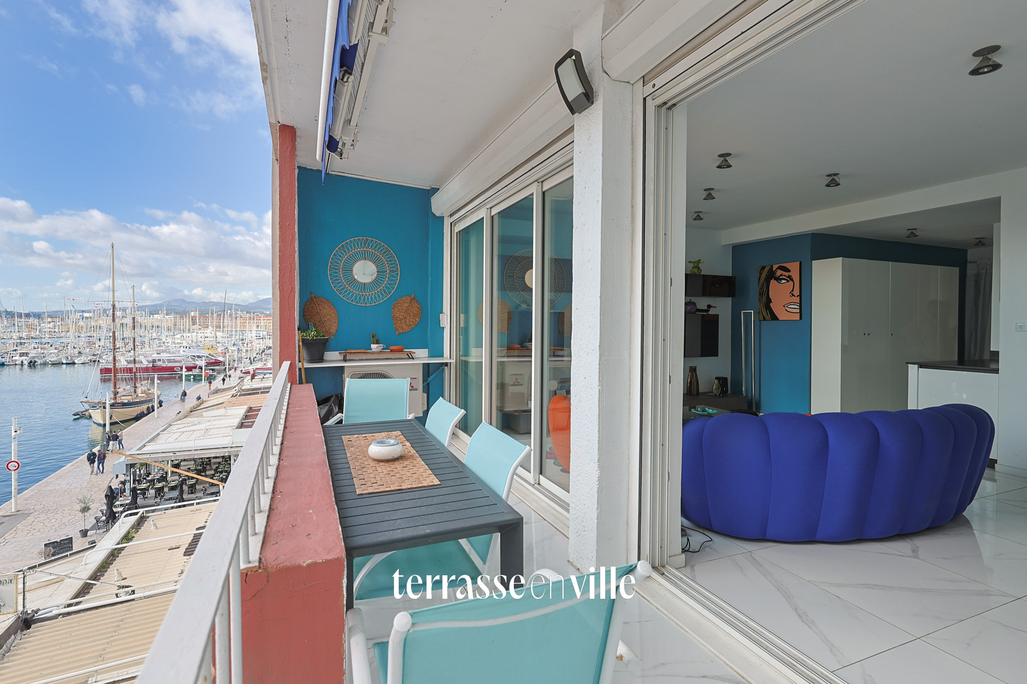 PORT DE TOULON - T3 VUE MER - 86 M2- TERRASSE - 425 000€
