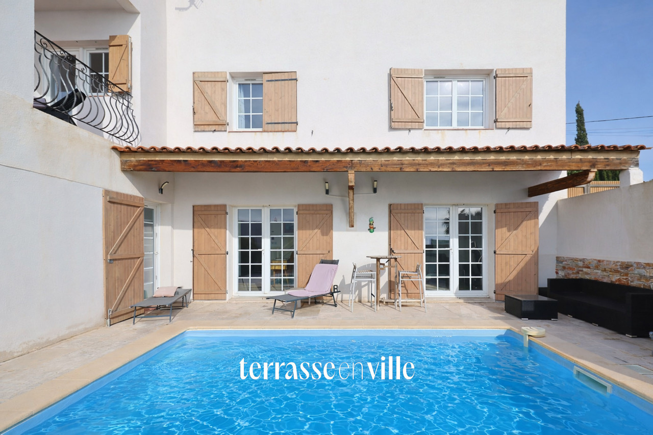 maison Bandol quartier Bellevue 4 chambres piscine vue mer