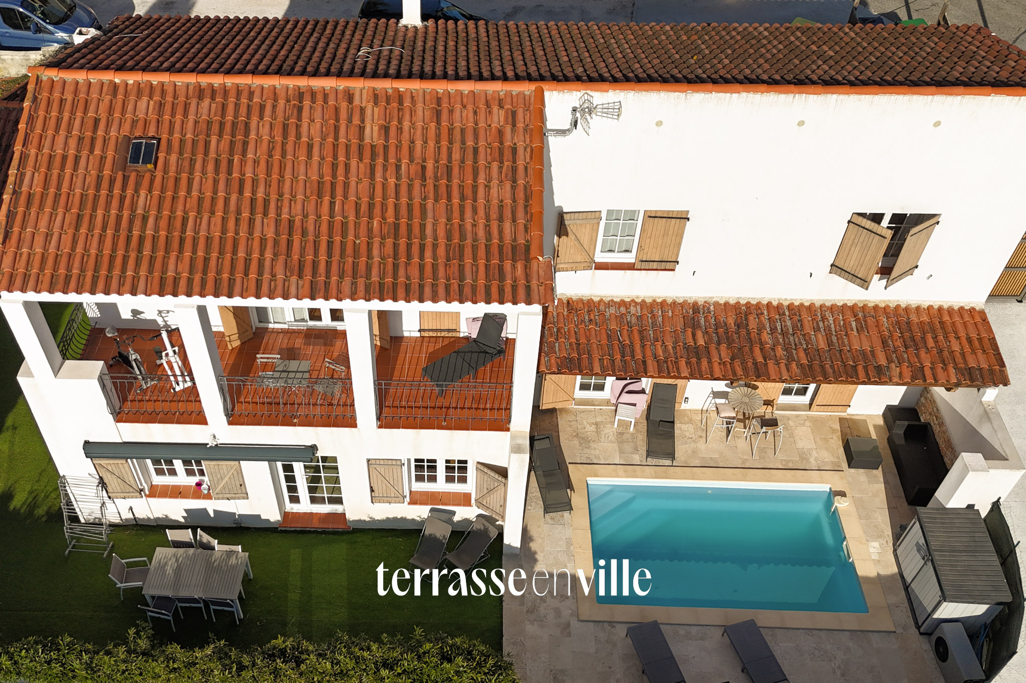 maison Bandol quartier Bellevue 4 chambres piscine vue mer